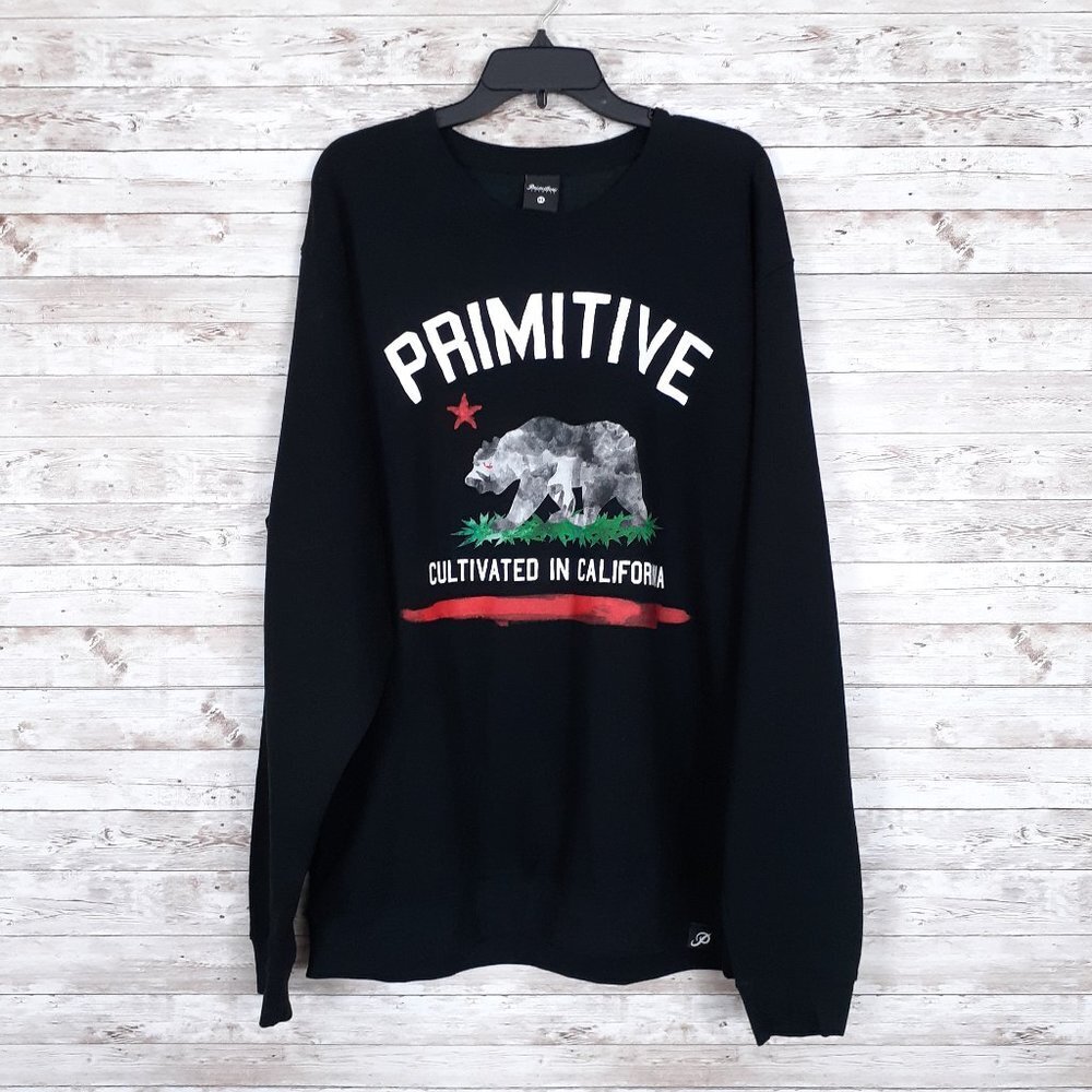 Primitive Apparel Mens Sweatshirt XL Cultivated In California Bear 714A